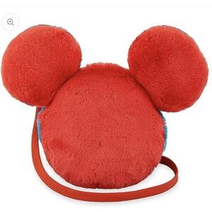 NEW Mickey Blue and Red Plush Purse